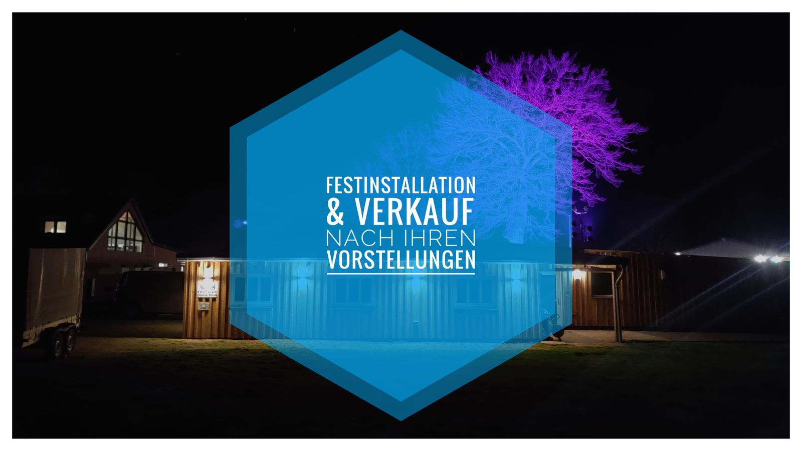 Festinstallation und Verkauf